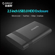 ORICO 2538U3 2.5-inch Mobile Hard Disk Box USB3.0 Notebook Free Tools HDD Encloxure for SSD (Not including Hard Disk Drive)