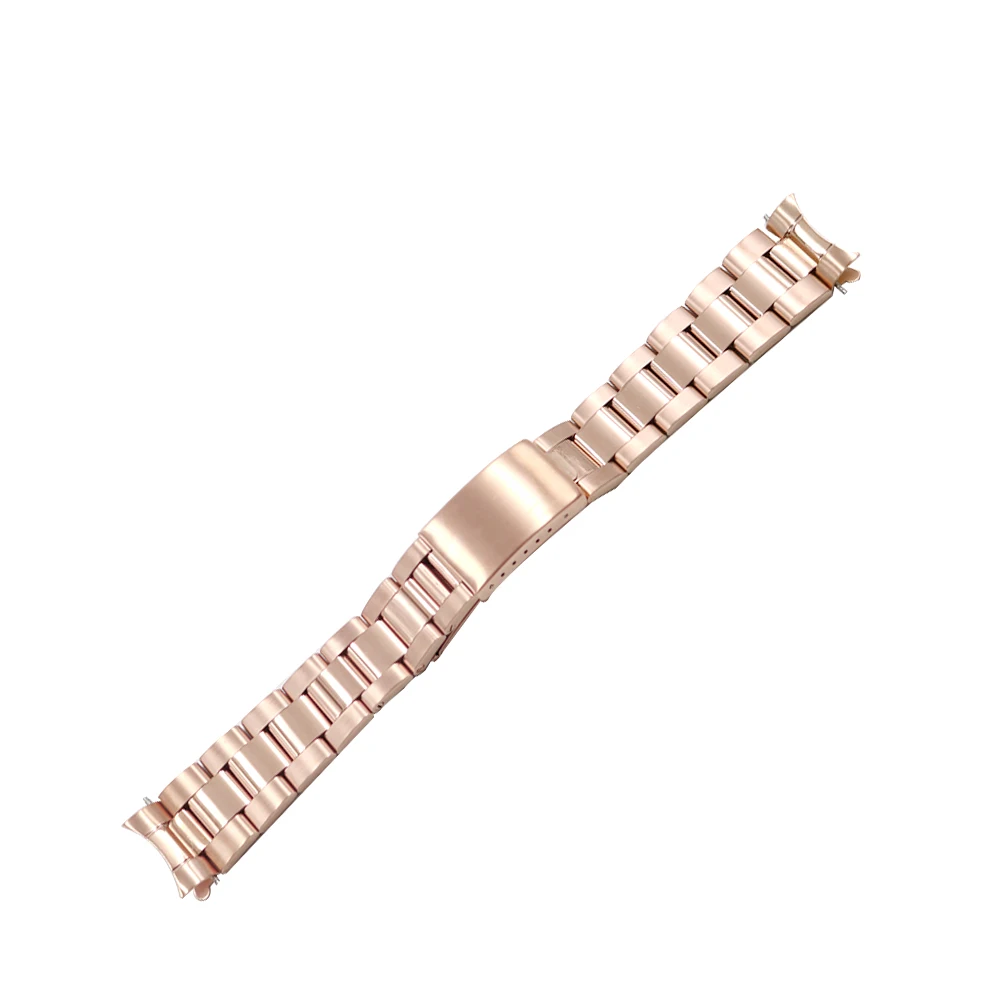 CARLYWET 13 17 19 20 мм 316L нержавеющая сталь два тона розовое золото серебро часы ремешок Oyster браслет для Datejust