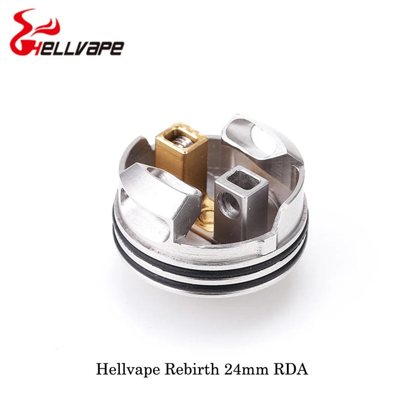 Электронная сигарета Hellvape Rebirth 24 мм RDA 810 Cobra капельный наконечник с одной катушкой