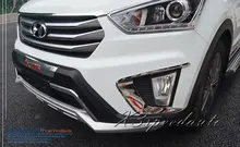 For Hyundai IX25 Creta 2014-17 Car Styling Chromed Front Fog Light Cover Trim