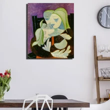 Pablo Picasso Mother And Child Marie Therese Maya Art Canvas Poster Painting Wall Picture Print Home Bedroom Decoration Artwork