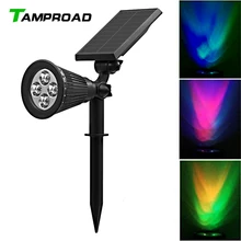 TAMPROAD садовый свет Солнечная газонная лампа для сада открытый настенный светильник водонепроницаемый светодиодный солнечный свет домашние светильники для двора