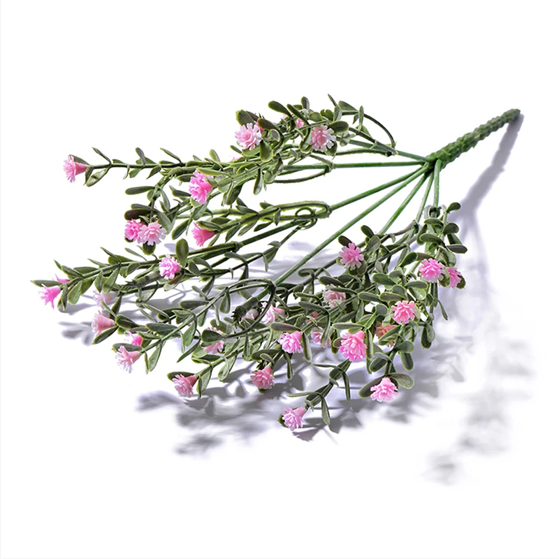 

7 Forks DIY Artificial baby's breath Flower Gypsophila Fake Silicone plant for Wedding Home Hotel Party Decorations