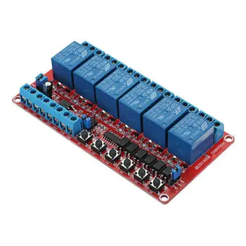 

1PCS DC 12V 6-Channel Relay Module High/Low Level Triger Self-Lock Relay