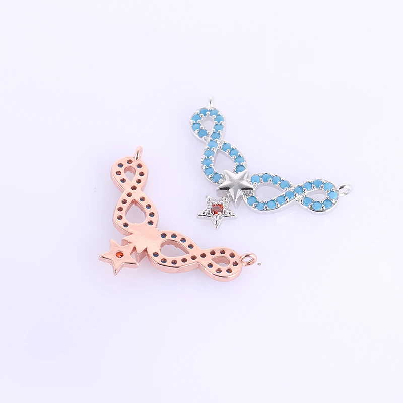 Ketting 2 звезды бесконечности пасьянс подвески для женщин diy Ожерелье Браслеты