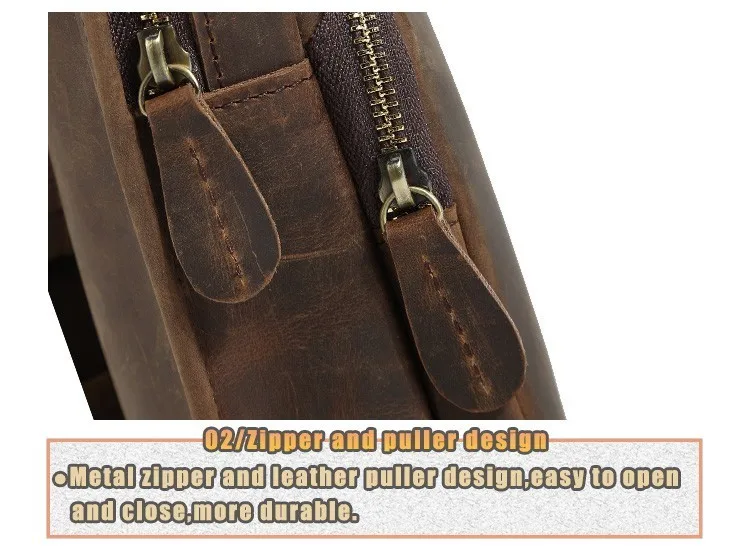 Woosir Men's Genuine Leather Sling Bag