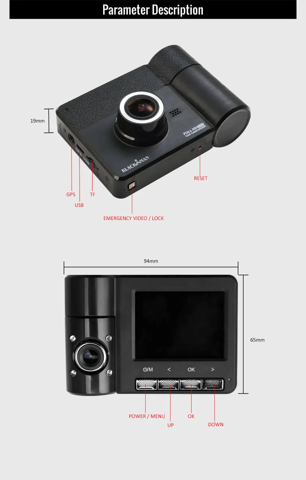 Anytek B60 Car DVR Dash Camera Detector (9)