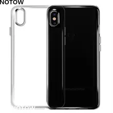 NOTOW 50 шт./лот прозрачный мягкий ТПУ чехол прозрачный Кристальный силиконовый гель чистый бланк сотовый телефон Роскошная оболочка для iphone X
