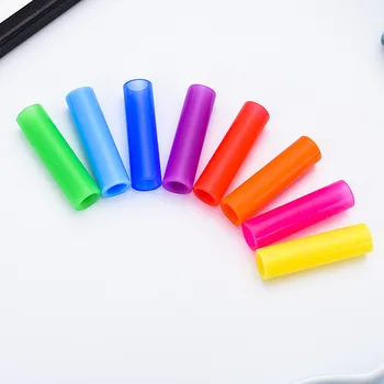 

100PCS Metal Straw Silicone Cover Mouth Protector for 6mm Diameter Stainless Steel Straw Eco friendly Rubber Beak