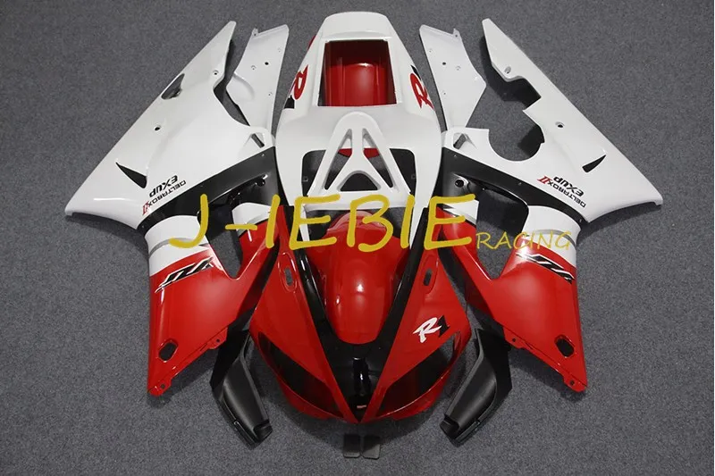 

Red white black Injection Fairing Body Work Frame Kit for Yamaha YZF 1000 R1 1998 1999