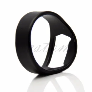 

1PC Finger Opener Bar Beer Thumb Ring Bottle Open Tool 24mm Black New