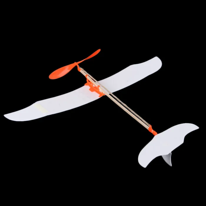 DIY Assembling Rubber Band Powered Glider Inertial Educational Toy