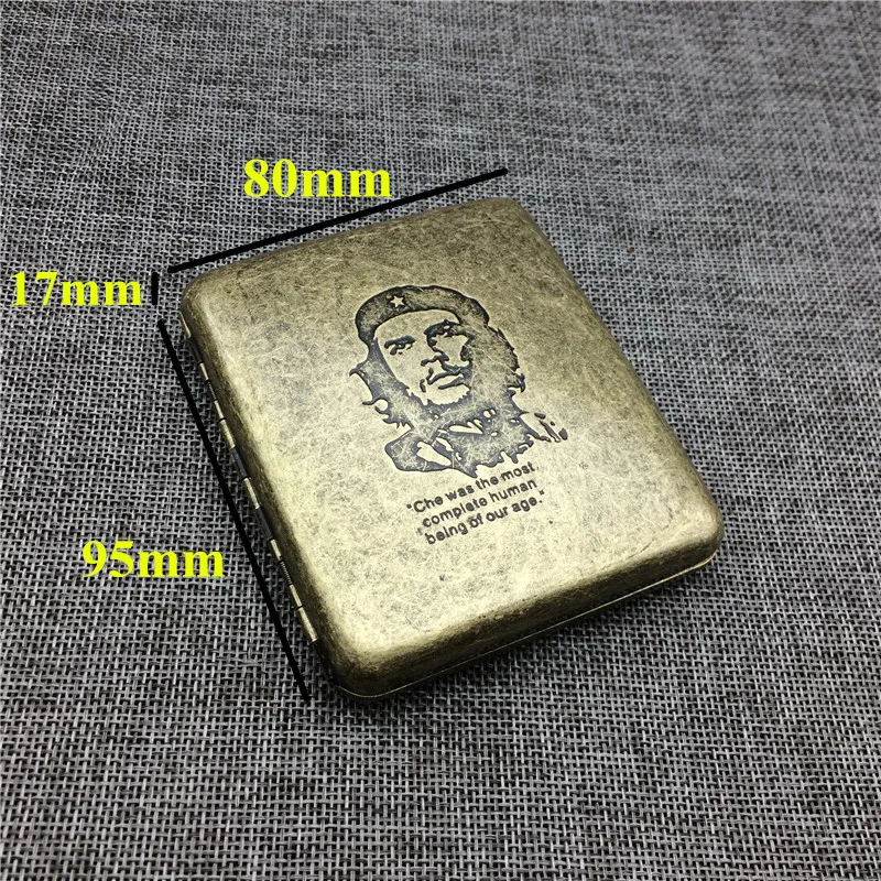GPM02 Che Guevara Юбилейная сигарета бронзовые металлические сигаретные коробки для 20