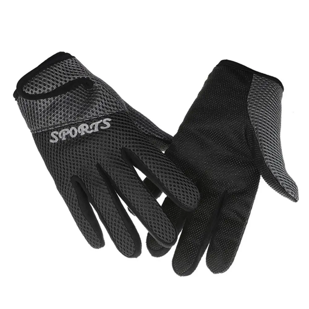1 пара Противоскользящих дышащих велосипедных перчаток для мужчин и женщин, спортивные перчатки для велоспорта, теплые перчатки для занятий спортом на открытом воздухе - Цвет: Черный