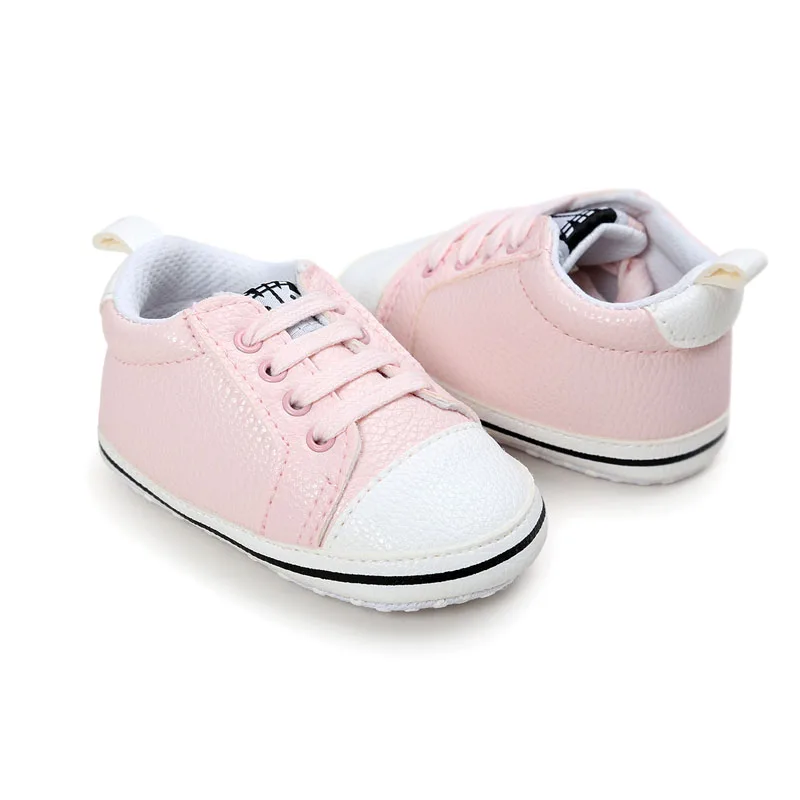 

Autumn Girls Boys Classic Solid Color PU Moccasins Infants Children Non-slip Newborn Crib Baby Shoes
