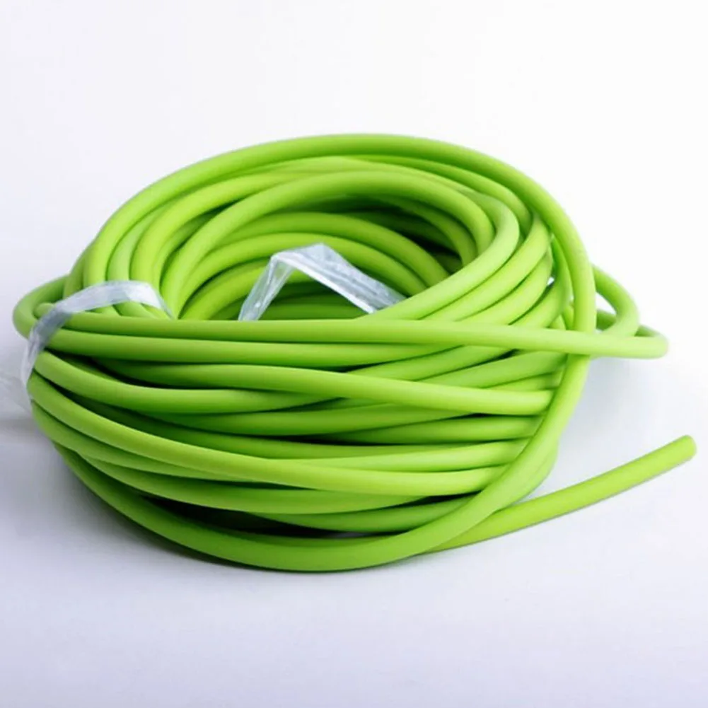 5mm * 5 M الصيد حبال النار الرافعات المطاط الرياضية الطبيعي اللاتكس أنبوب الأخضر اللون استبدال الفرقة