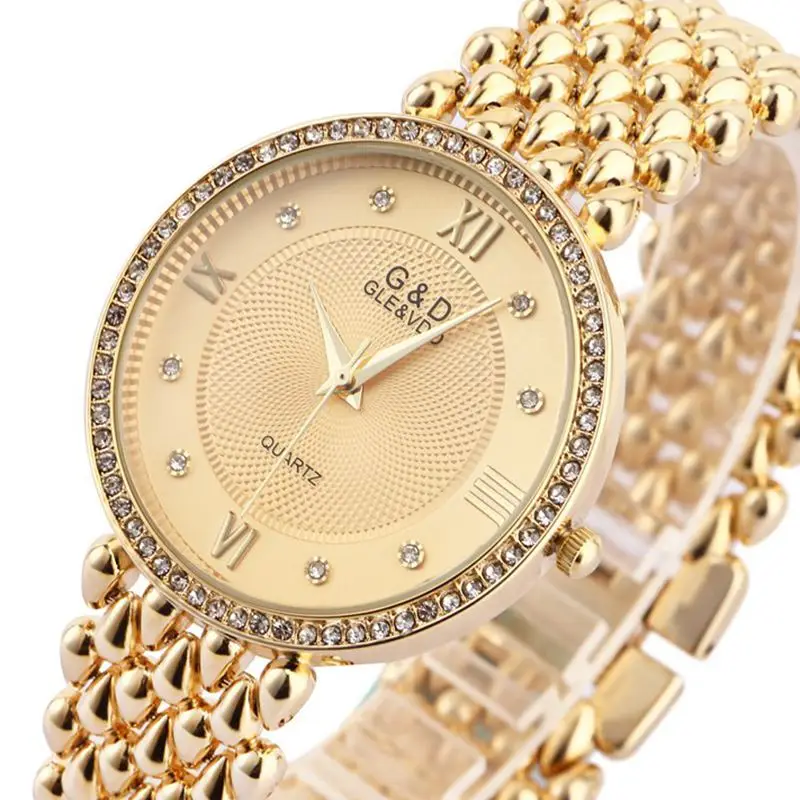 G& D Лидирующий бренд Роскошные женские наручные часы кварцевые часы женские часы-браслет платье Relogio Feminino Saat подарки Reloj Mujer - Цвет: B067