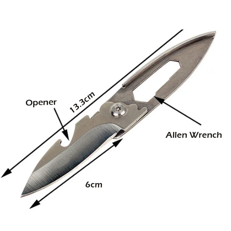 (Wholesale) 1PC EDC Multifunctional Mini Keychain Knife Pocket Survival Tool Folding Knife Outdoor Pare Peeler Peel Parcel Open (Wholesale) 1PC EDC Multifunctional Mini Keychain Knife Pocket Survival Tool Folding Knife Outdoor Pare Peeler Peel Parcel Open