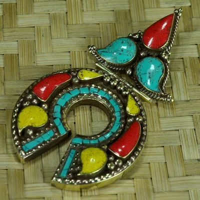 

Металлические ювелирные изделия из латуни, инкрустированные цветными камнями, Большие Подвески Arrow TBP020