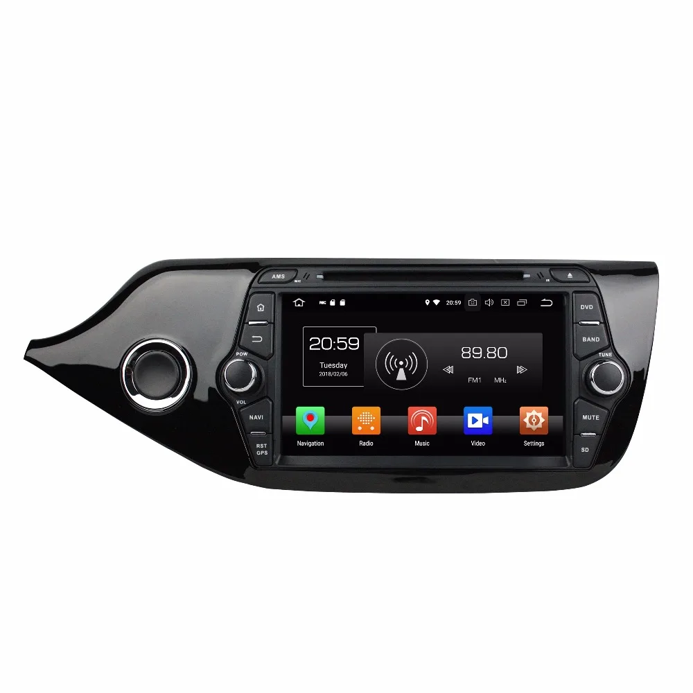 

KLYDE 8" 2 Din 8 Core Android 8.0 Car DVD Player For 32GB KIA CEED 2014 Car Audio 1024*600 Car Multimedia Player