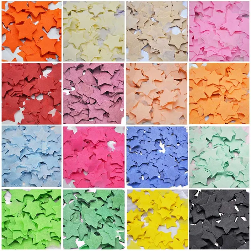 

1000pcs 1inch Star Shaped Paper Confetti Wedding Birthday Decor Baby Shower Cake Topper Table Decoration Even Party Supplies
