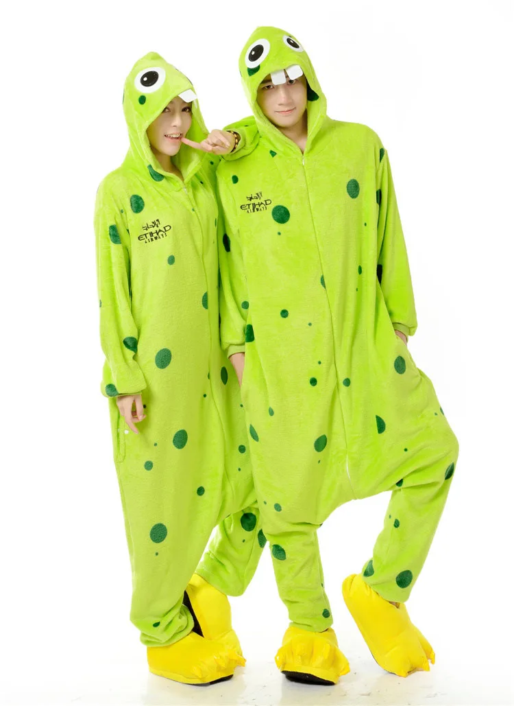 Buy BUCKTOOTH Green Animal Onesies Pajamas For Adult