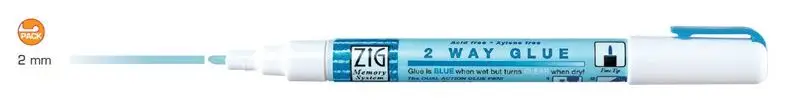Zig Kuretake система памяти 2 способа клея ручки Япония 1 мм 2 мм 4 мм 15 мм нетоксичные цветные клеевые ручки DIY инструмент - Цвет: 2mm