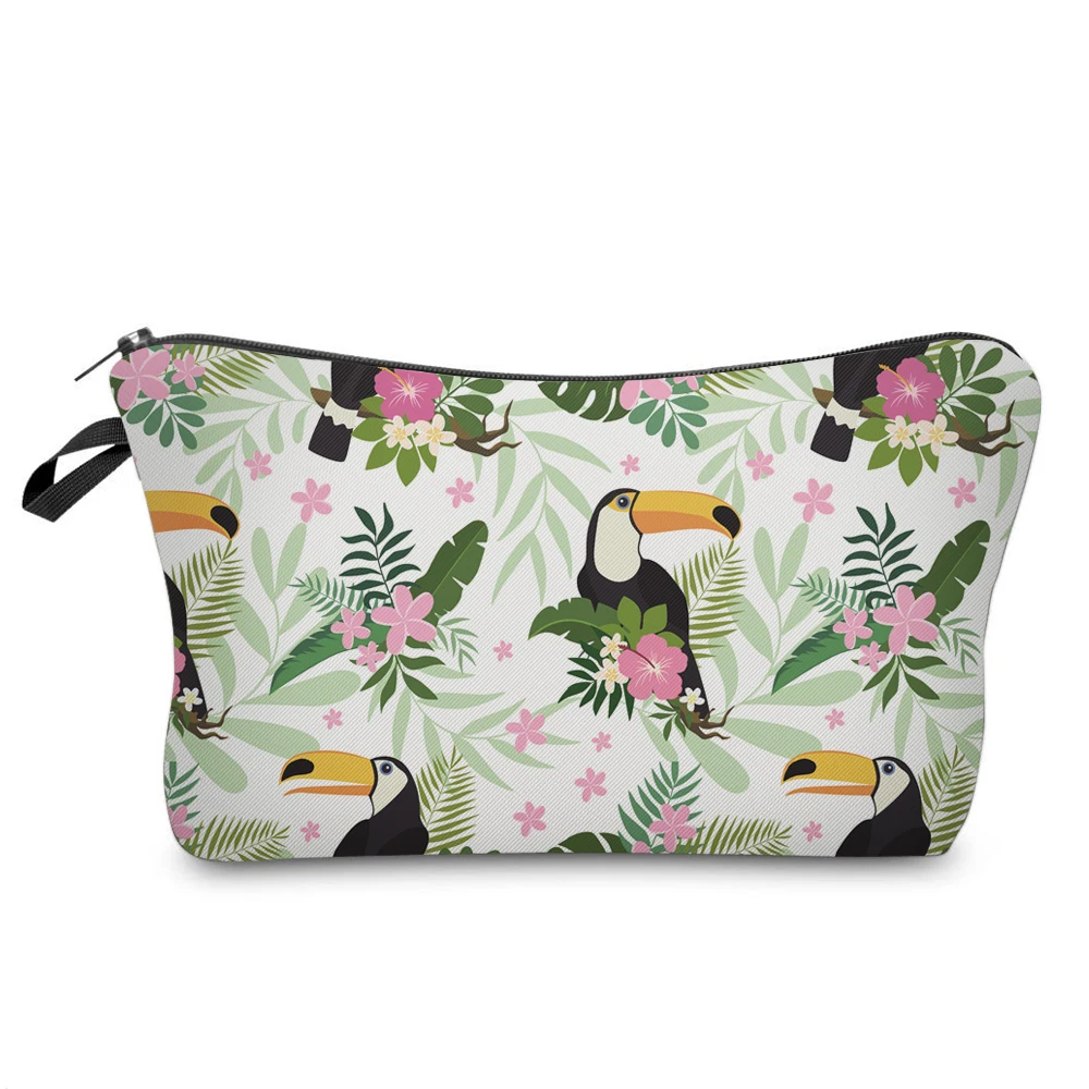 Deanfun 3D сумочка-косметичка с принтом птица и цветок женская сумка для путешествий Органайзер для макияжа 50918