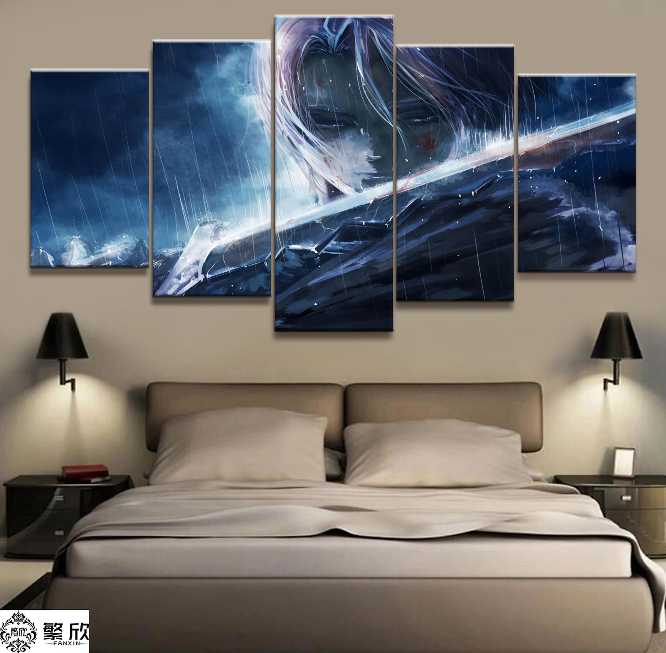 

Home Decor Modular Canvas Picture 5 Piece The Seven Deadly Sins Animation Painting Poster Wall For Home Canvas Wholesale