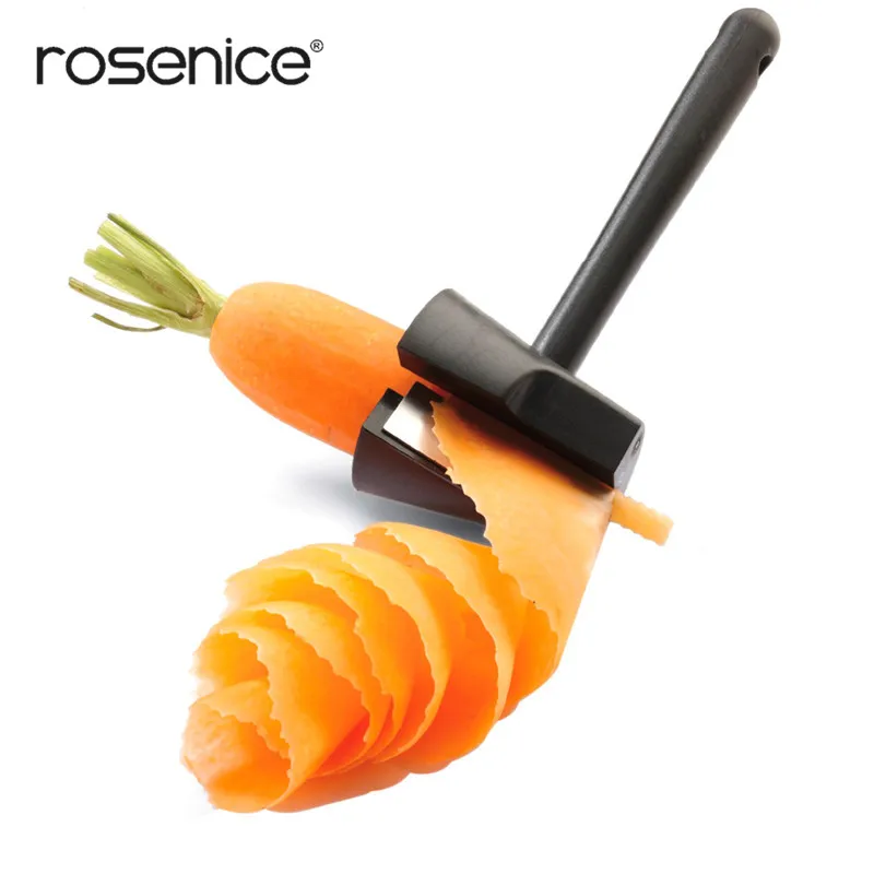 Easy Carrot Peeler Curler Multi functional Vegetable Sharpener and