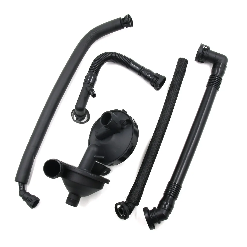 New SET 5pcs CRANKCASE VENT VALVE & BREATHER HOSE KIT FOR BMW E46 Z4 X3