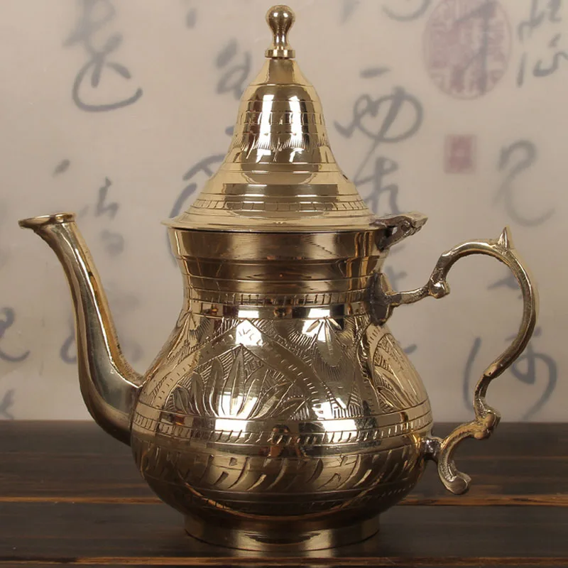 Чайный чайник tieguanyin пуэр Жасмин Лунцзин, зеленый чай, посуда, чайные горшки, антикварные китайские медные чайные горшки, пуэр, чайный горшок, водяной горшок