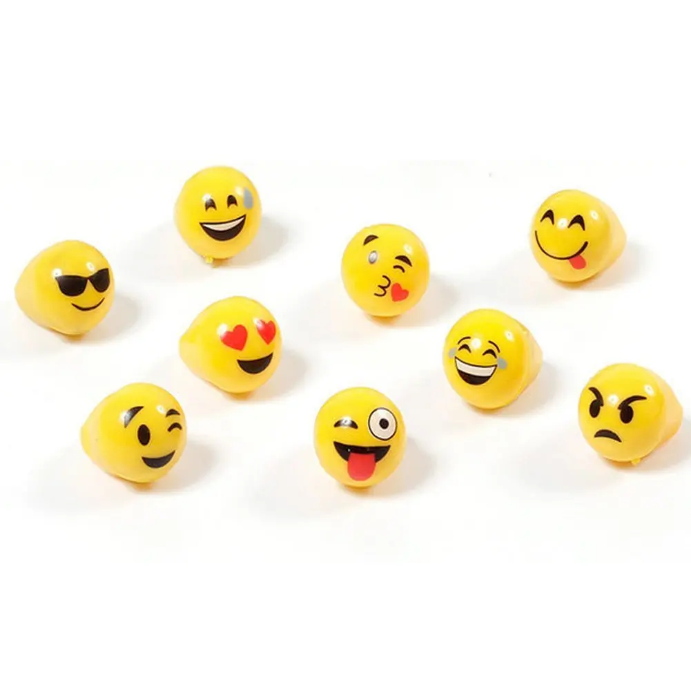 KUMEED Bright Flashing Emoji LED Rings Pack of 36