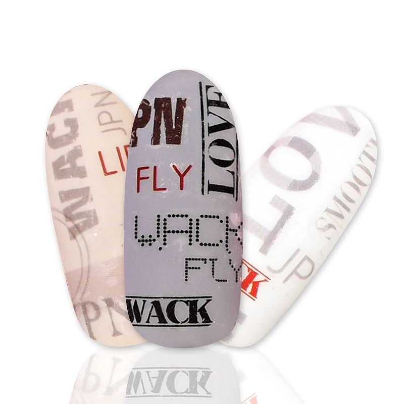 

Self-adhesive 3d nail art decorations sticker ultra-thin ersonality English alphabet nail decals manicure material nail tools