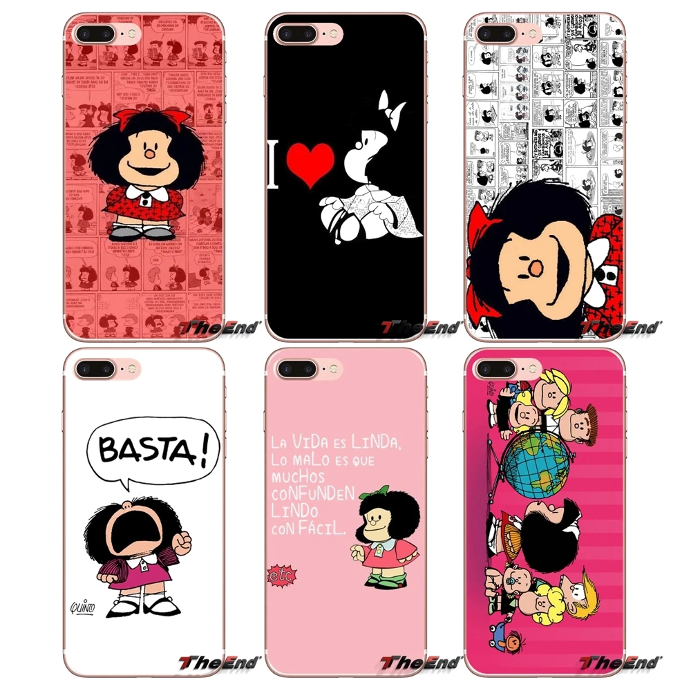 

Cartoon Mafalda Girl Pattern Silicone Case For Xiaomi Mi6 Mi 6 A1 Max Mix 2 5X 6X Redmi Note 5 5A 4X 4A A4 4 3 Plus Pro