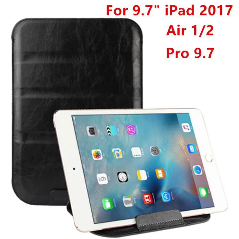 Ультратонкий чехол-подставка для планшета из искусственной кожи для iPad mini 5 3 4 7," iPad Air 1/2 Pro 9,7 10,5" чехол чехол - Цвет: black air12pro9.7