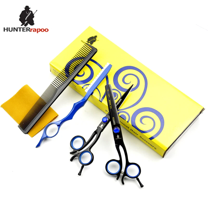 

40% OFF HUNTERrapoo 6" HT9168 Japan 9CR Hair Cutting Scissor+Thinning Scissor Set Baber Salon Right-Handed Cutting Shear Tijeras