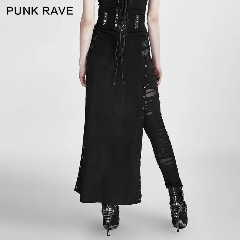 Женская юбка макси в готическом стиле одежда стимпанк рок Q298|max skirt|steampunk rockskirt skirt |
