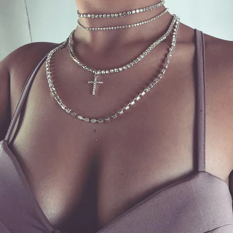 

3018 Gold SLiver Necklace Beach Dress