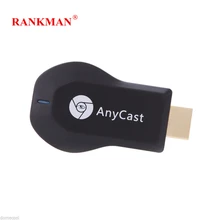 RANKMAN Anycast tv Stick Беспроводной Wi-Fi дисплей приемник Mirascreen HDMI ключ Miracast DLNA Airplay 1080P для Android iOS
