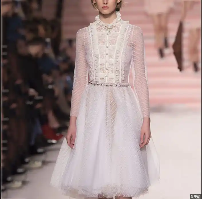 2018 новая весна ruway victoriana тенденция бренд Для женщин Ruffled Sheer горошек Тюль Lace Paneled в