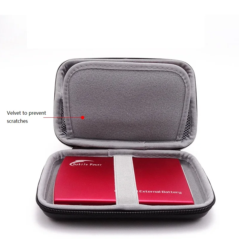 Disco Rígido Portátil Bolsa de Armazenamento de Proteção Externa Eletrônica Gadget Bolsa Cabo Fone de Ouvido Cartão sd Disco u Hdd Ssd Case - Imagem 5