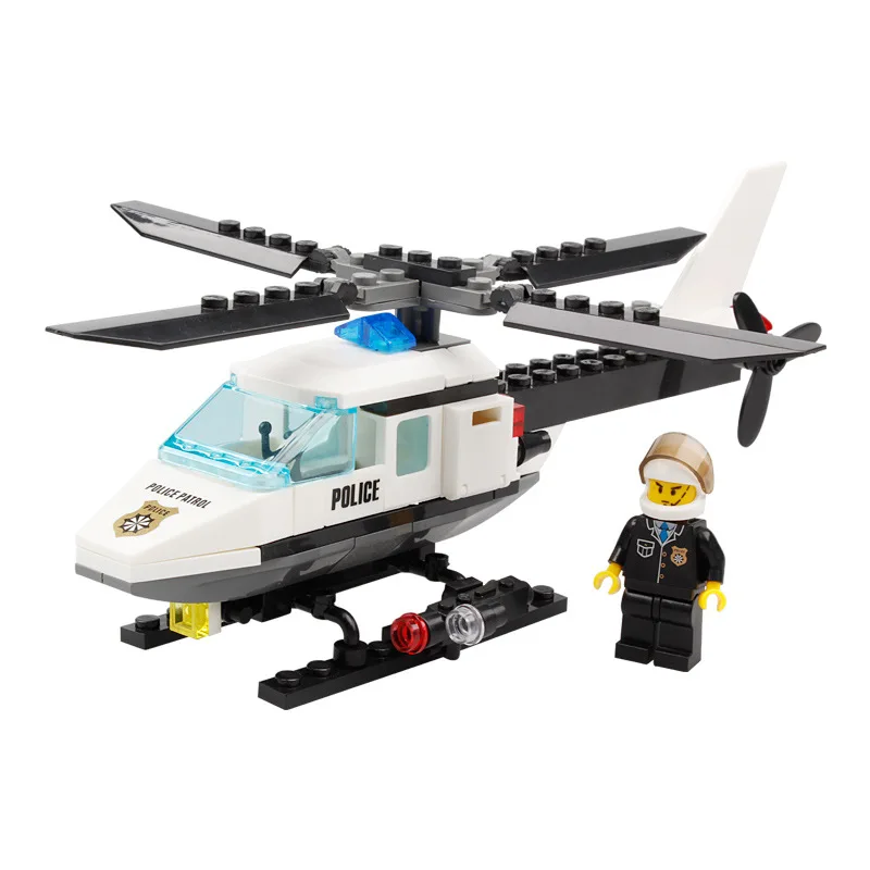 

KAZI Models Building toy Compatible with Lego K6729 102pcs Helicopter Blocks Toys Hobbies For Boys Girls Building Kits