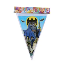 10 шт./компл. Бэтмен флаги баннеры товары для дома реквизит украшения детский день рождения праздник Свадебная вечеринка