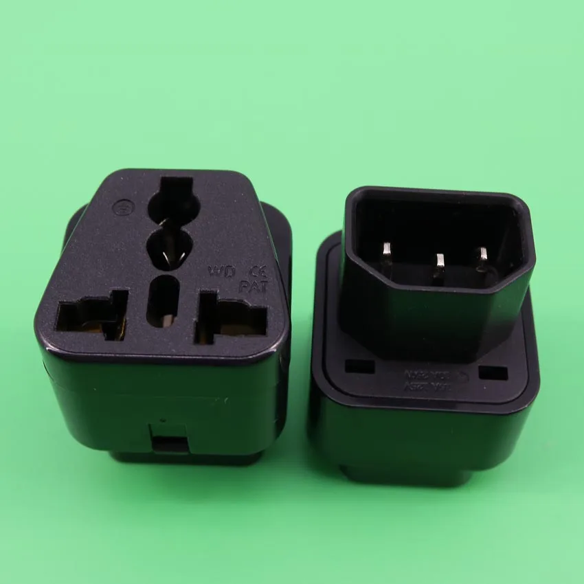 

PDU UPS IEC C14 to Universal Female AU US UK EU C13 Socket Power Adapter AC