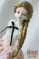 JD284 1/3 SD химическое мохер кукла парики 8-9 дюймов длинная коса BJD парик