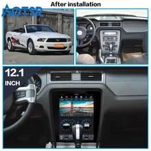 Android 7,1 Tesla стиль автомобиля нет DVD плеер gps навигация для Ford Mustang 2010- головное устройство мультимедийная лента рекордер HD ips