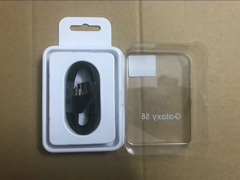 

10Pcs/lot 100% Genuine Original S8 USB Type-C 1.2M fast Charing Data Sync Cable For S8 Note 7 8 S8 S8 plus with package USB C