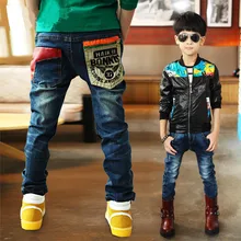 От 3 до 11 лет; модные джинсы для мальчиков; брюки в ковбойском стиле; Осенняя детская одежда; повседневные брюки для малышей; повседневные джинсовые брюки для маленьких мальчиков; одежда для детей