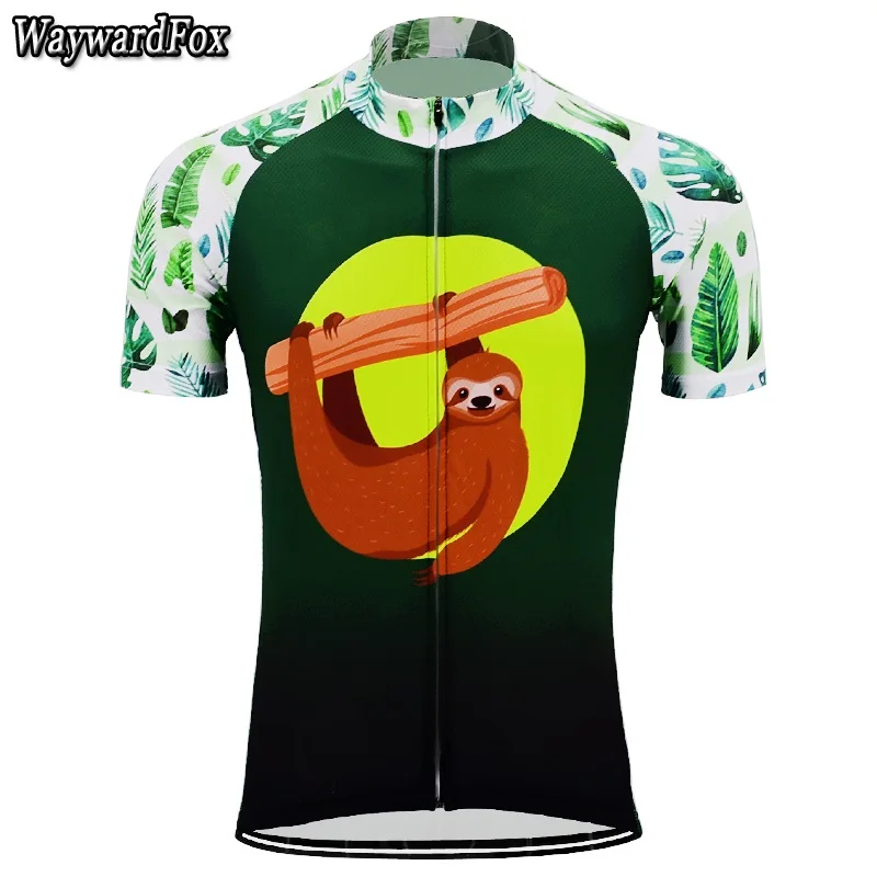 Для Мужчин зеленый Майки быстросохнущая Велоспорт Джерси короткий рукав одежда для велоезды велосипедный спорт одежда
